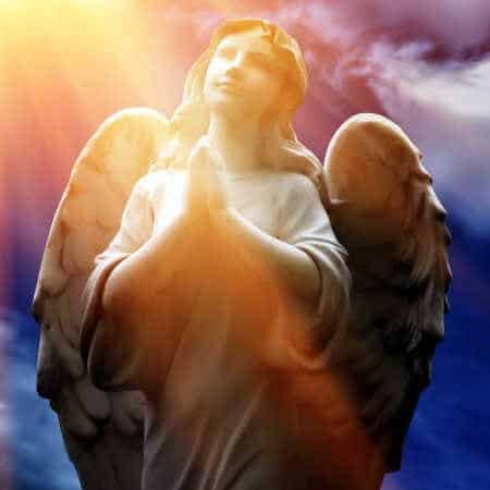 Erzengel Raguel betet zur Urquelle