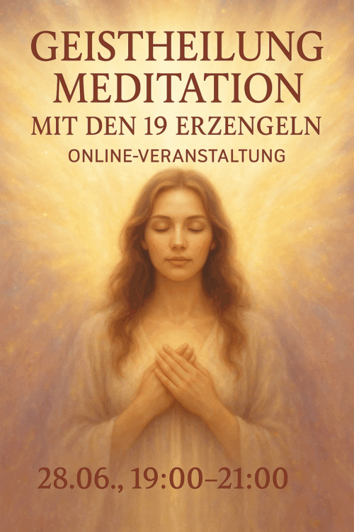 Geistheilung Meditation mit den Engel große Online Veransatltung