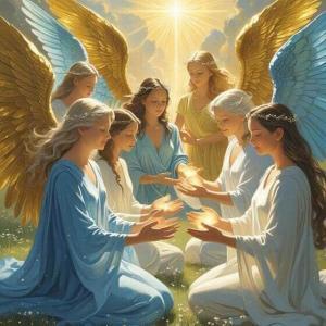 Engel machen energiearbeit