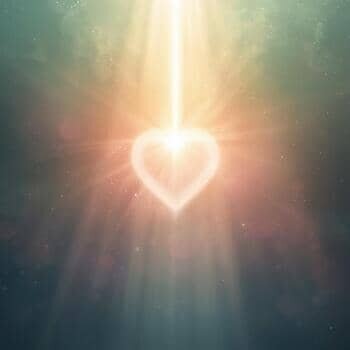 Lichtstrahl der Engelenergie von Erzengel Lumiel in Magenta und Smaragdgrün.